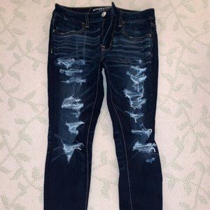 American Eagle Ripped Skinny Jeans